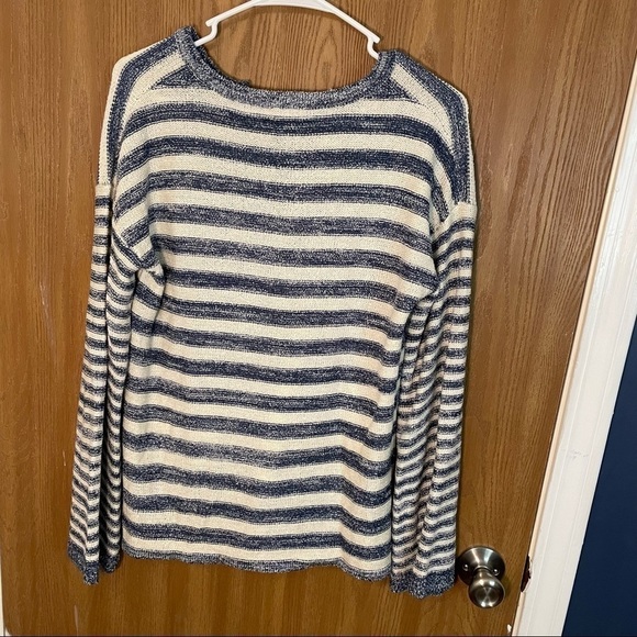 Blue and White Striped Sweater Pullover Small NWT - Picture 5 of 7